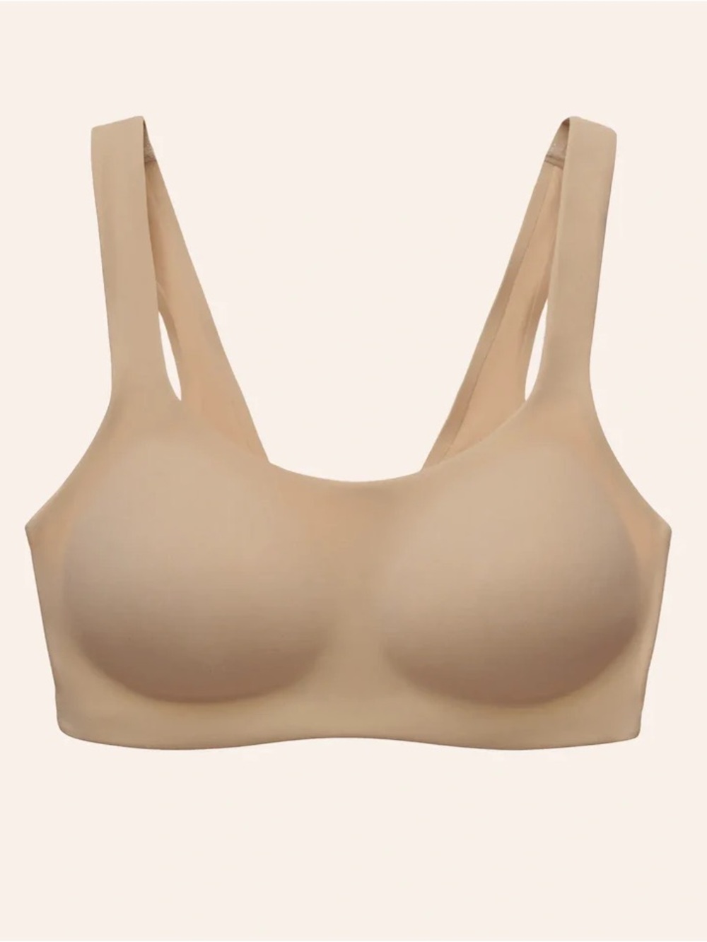 HUUG Daily Embrace Nude Pullover Bra Chai wide strap Size Large - Picture 3 of 7